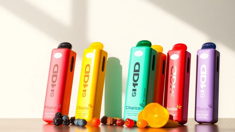 Showcase vibrant and colorful HQD pods in various flavors, designed for a delightful vaping experience.