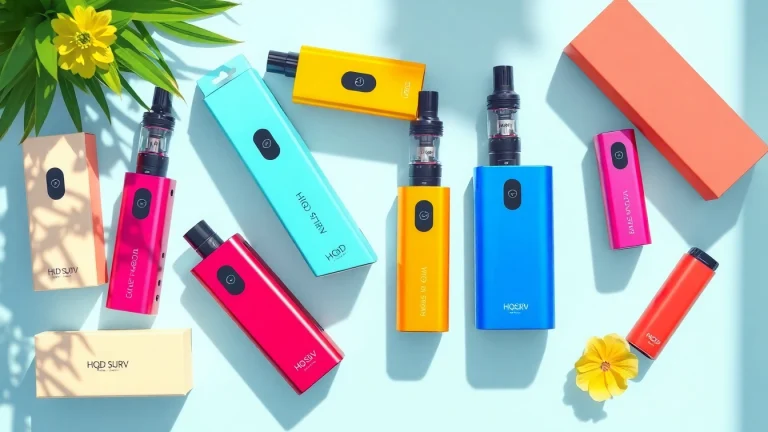 Discover the best HQD Surv kaufen options with vibrant vape flavors and attractive packaging.