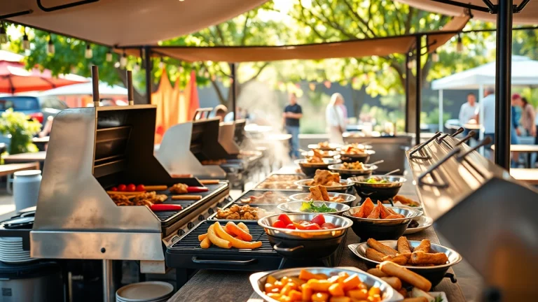 Deliciously arranged Grillbuffet and BBQ by a professional Caterer für Grillbuffet und BBQ in Berlin.