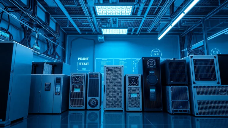 Showcasing a variety of high-quality Power Supply Manufacturers' products in a modern tech workspace.