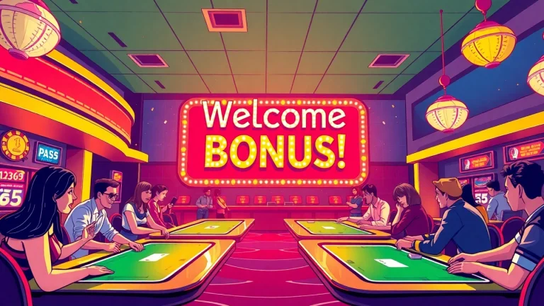 Claim your welcome bonus at the lively casino with joyful players and exciting games.