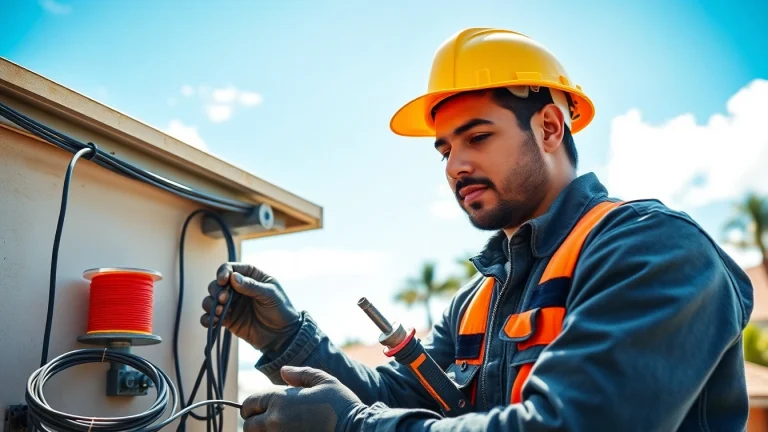 Electrician apprenticeship Hawaii: Professional apprentice skillfully working on wiring.
