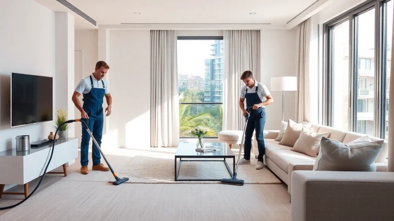 Bond cleaning Logan professionals efficiently cleaning a stylish apartment for end-of-lease requirements.