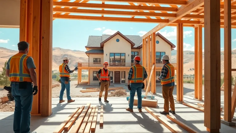 Custom home builders near me showcasing exceptional craftsmanship in a beautiful residential setting.