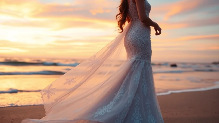 Elevate your wedding with elegant Mermaid Wedding Dresses featuring lace details and graceful silhouettes.