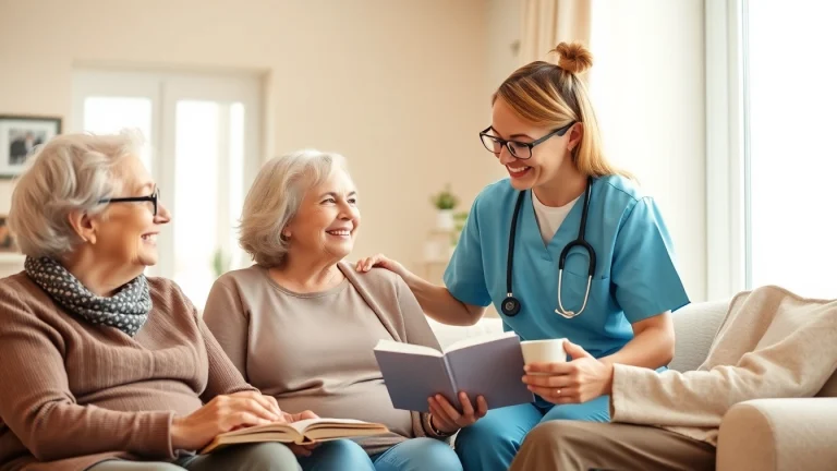 Senior caregivers Austin TX providing compassionate assistance in a warm home setting.