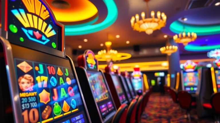 Experience thrilling Megaways slots not on gamstop in a vibrant casino atmosphere with enticing visuals.