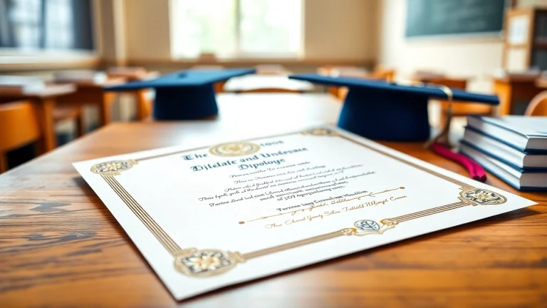 Buy a fake diploma showcasing realistic university details on textured paper for a professional appearance.