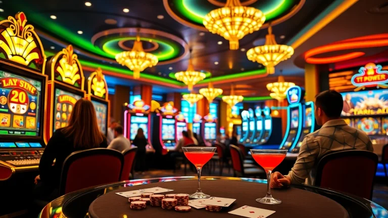Engaged players enjoying exciting gameplay at TPower casino in a vibrant online gaming environment.