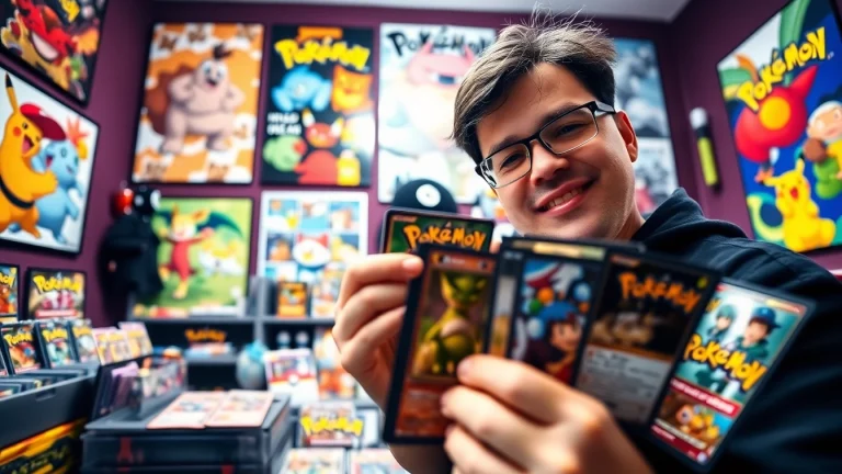 Explore Pokemon tcg india through a vibrant display of trading cards and collectibles.