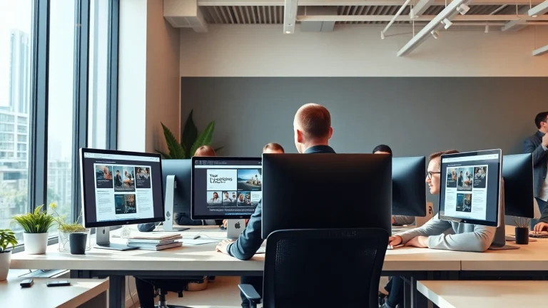 Analyse der Kosten einer Webseite gemeinsam im modernen Büro.