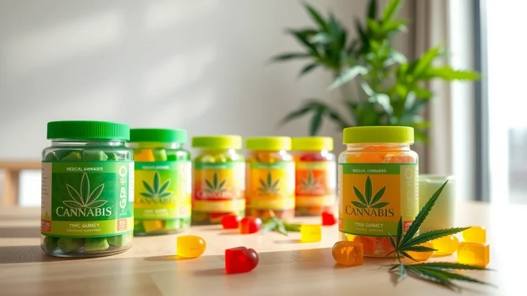 Experience the benefits of Medical Cannabis THC & CBD Gummies with vibrant flavors and natural ingredients.