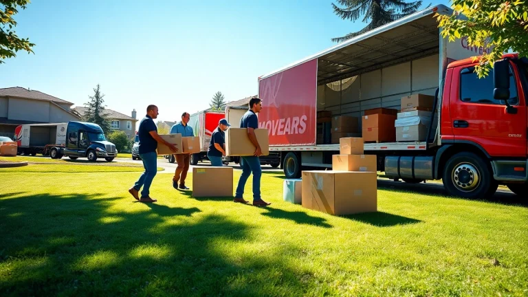 Experienced movers calgary carefully handling furniture in a residential setting.